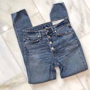 Rag & Bone skinny high waisted, five buttons size 24
